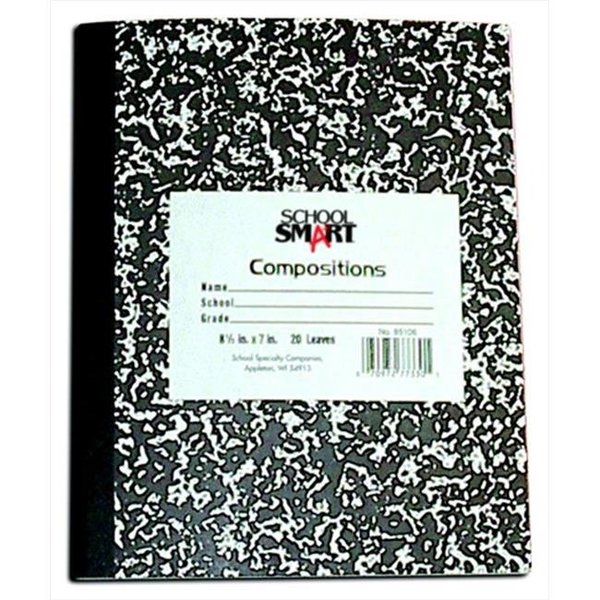 School Smart School Smart 026029 Hard Cover Marbleback Composition Book 26029